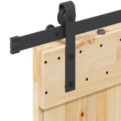 VIDAXL - Porte coulissante et kit de quincaillerie 70x210 cm pin massif