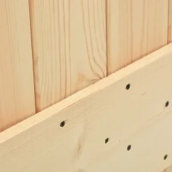 VIDAXL - Porte coulissante et kit de quincaillerie 100x210 cm pin massif