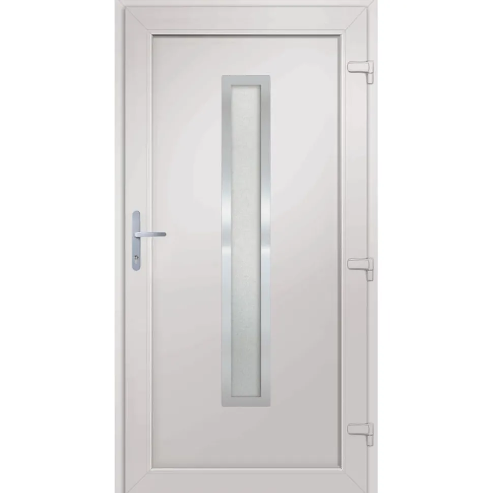 VIDAXL - Porte d'entrée anthracite 98x190 cm pvc