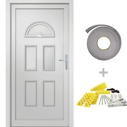 VIDAXL - Porte d'entrée blanc 98x198 cm pvc