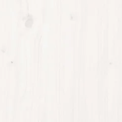 VIDAXL - Porte-bûches avec roulettes blanc 76,5x40x108cm bois massif pin