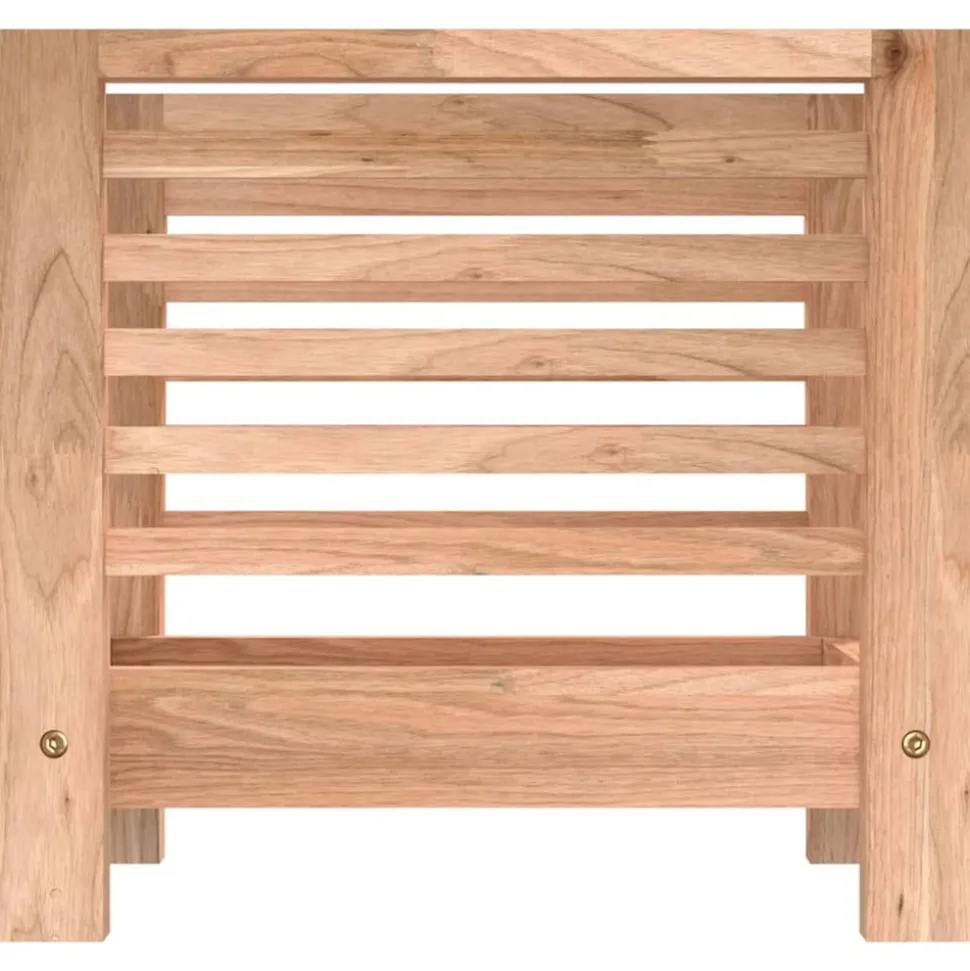 VIDAXL - Porte-revues 40x26,5x38,5 cm bois massif de noyer