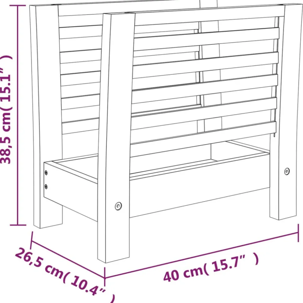 VIDAXL - Porte-revues 40x26,5x38,5 cm bois massif de noyer