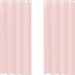 VIDAXL - Rideaux en voile avec œillets 2 pcs rose clair 140x225 cm
