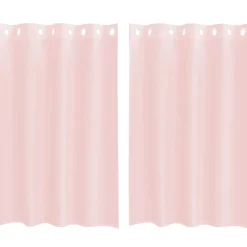 VIDAXL - Rideaux en voile avec œillets 2 pcs rose clair 140x175 cm