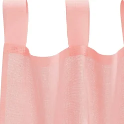 VIDAXL - Rideaux en voile avec passe-tringles 2 pcs rose
