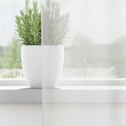 VIDAXL - Rideaux en voile avec œillets 2 pcs blanc