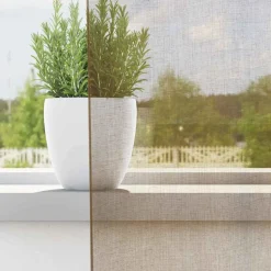 VIDAXL - Rideaux en voile avec œillets 2 pcs marron clair