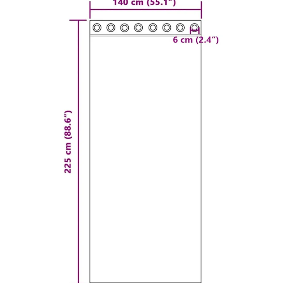 VIDAXL - Rideaux en voile avec œillets 2 pcs marron clair
