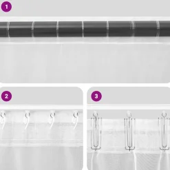 VIDAXL - Rideaux en voile avec passants 2 pcs marron