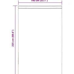 VIDAXL - Rideaux en voile avec passants 2 pcs marron