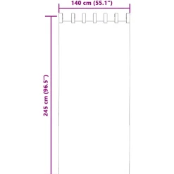 VIDAXL - Rideaux en voile avec passants 2 pcs vert pomme