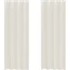 VIDAXL - Rideaux en voile avec œillets 2 pcs crème 140x260 cm