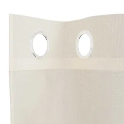 VIDAXL - Rideaux en voile avec œillets 2 pcs crème 140x260 cm