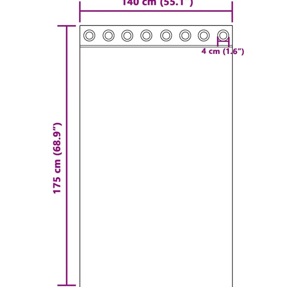 VIDAXL - Rideaux en voile avec œillets 2 pcs terre cuite