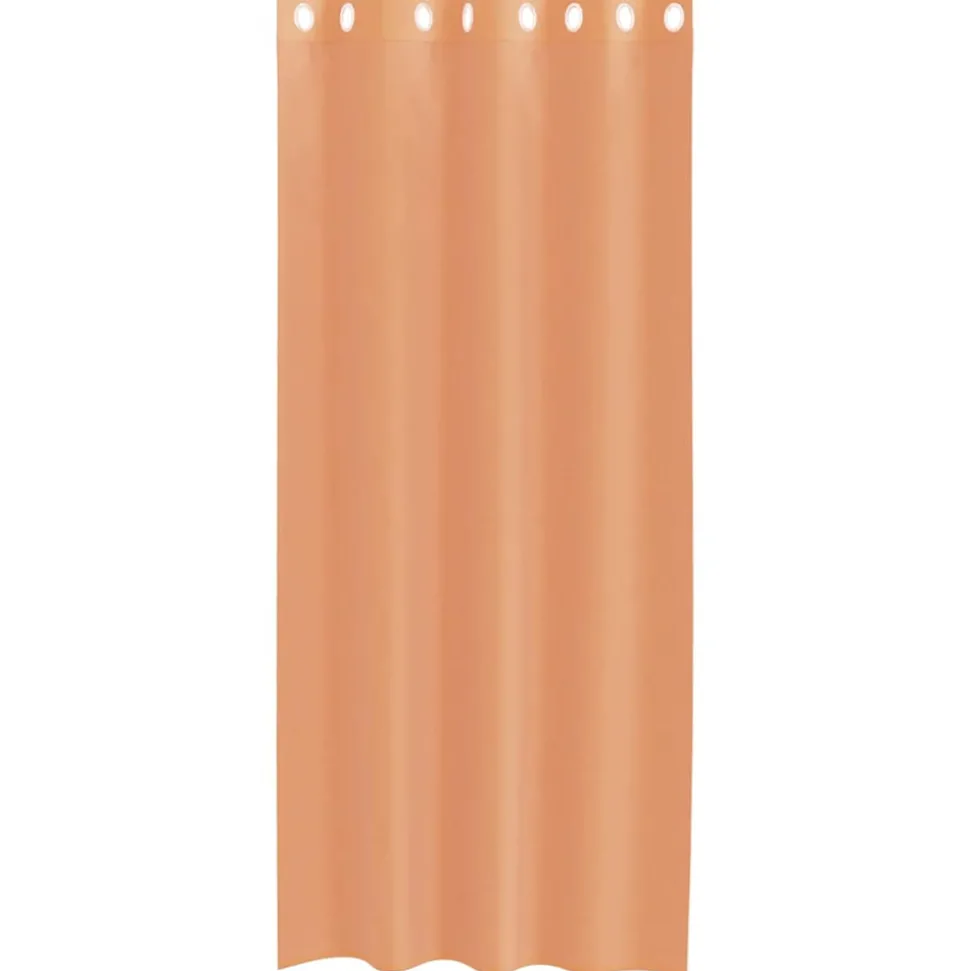 VIDAXL - Rideaux en voile avec œillets 2 pcs terre cuite