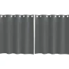 VIDAXL - Rideaux en voile avec œillets 2 pcs gris foncé 140x140 cm