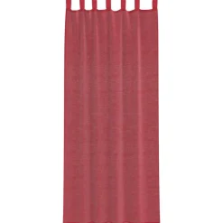 VIDAXL - Rideaux en voile avec boucles 2 pcs rouge bordeaux 140x260 cm