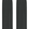 VIDAXL - Rideaux en voile avec passe-tringles 2 pcs noir