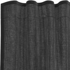 VIDAXL - Rideaux en voile avec passe-tringles 2 pcs noir