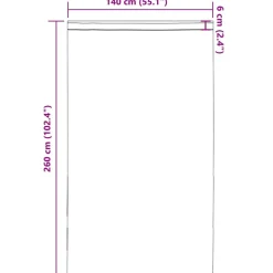 VIDAXL - Rideaux en voile avec passe-tringles 2 pcs noir
