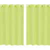 VIDAXL - Rideaux en voile avec œillets 2 pcs vert pomme 140x175 cm