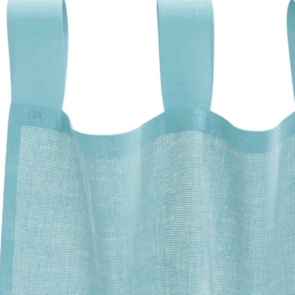 VIDAXL - Rideaux en voile avec boucles 2 pcs turquoise 140x260 cm