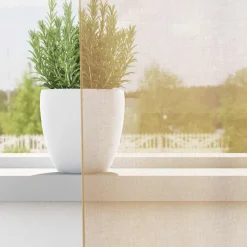 VIDAXL - Rideaux en voile avec œillets 2 pcs sable