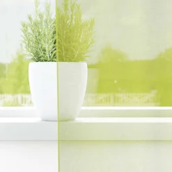 VIDAXL - Rideaux en voile avec passants 2 pcs vert pomme