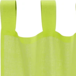 VIDAXL - Rideaux en voile avec passants 2 pcs vert pomme
