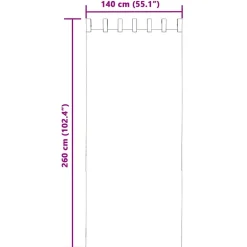 VIDAXL - Rideaux en voile avec passants 2 pcs vert pomme