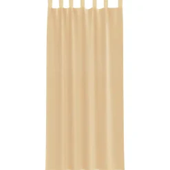 VIDAXL - Rideaux en voile avec boucles 2 pcs sable 140x245 cm