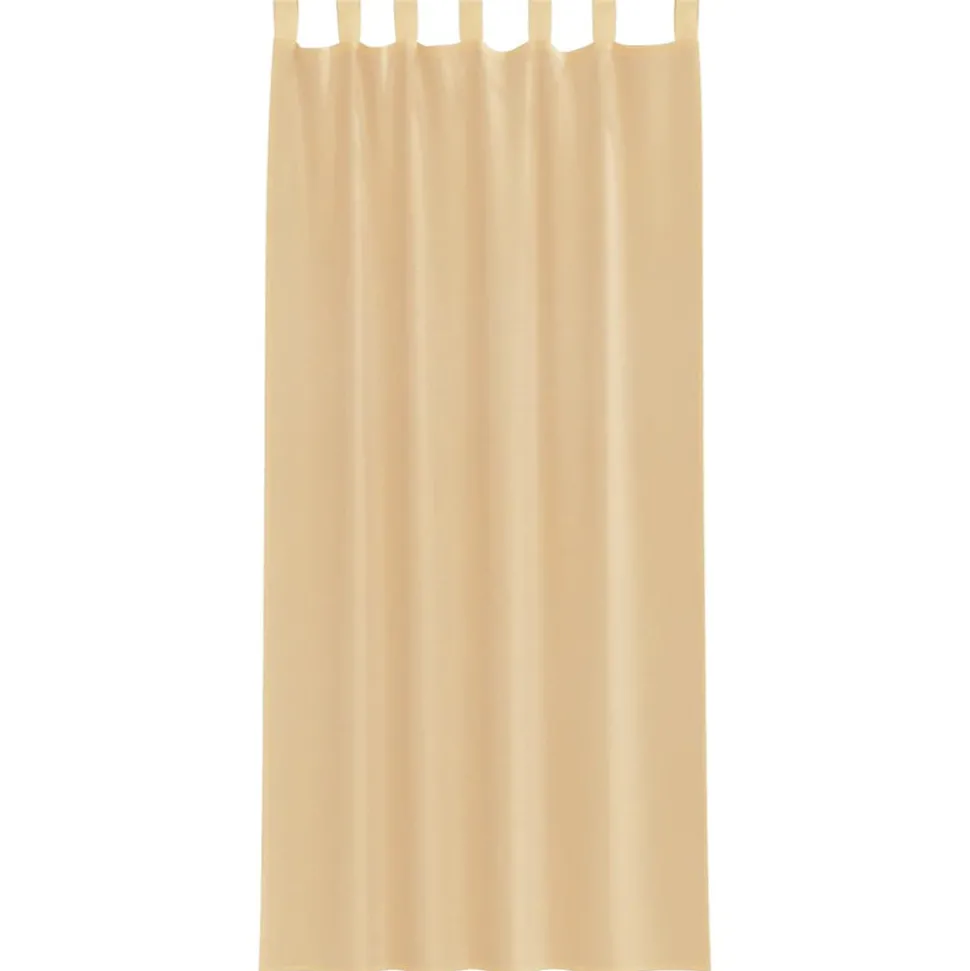 VIDAXL - Rideaux en voile avec boucles 2 pcs sable 140x245 cm