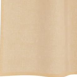 VIDAXL - Rideaux en voile avec boucles 2 pcs sable 140x245 cm