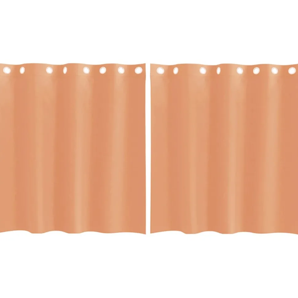 VIDAXL - Rideaux en voile avec œillets 2 pcs terre cuite