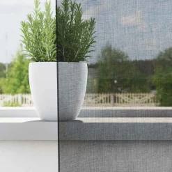 VIDAXL - Rideaux en voile avec œillets 2 pcs noir 140x260 cm