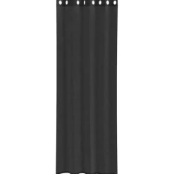 VIDAXL - Rideaux en voile avec œillets 2 pcs noir 140x260 cm