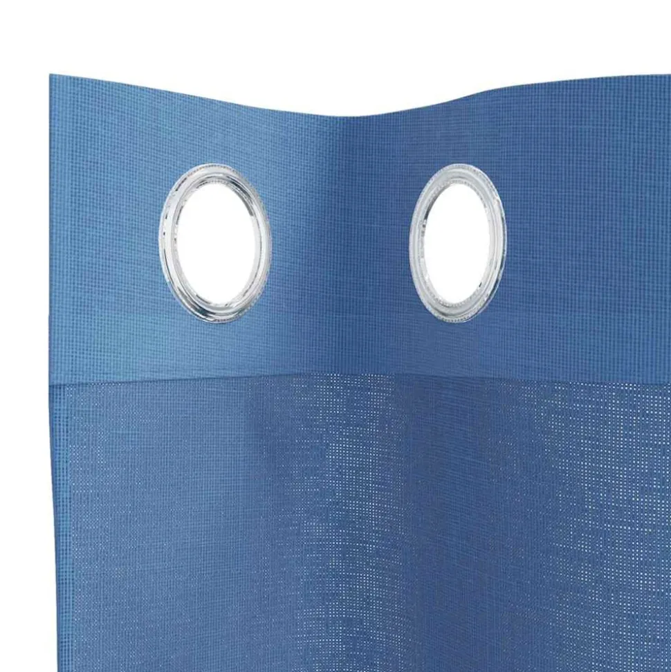 VIDAXL - Rideaux en voile avec œillets 2 pcs bleu royal