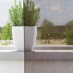 VIDAXL - Rideaux en voile avec passants 2 pcs marron