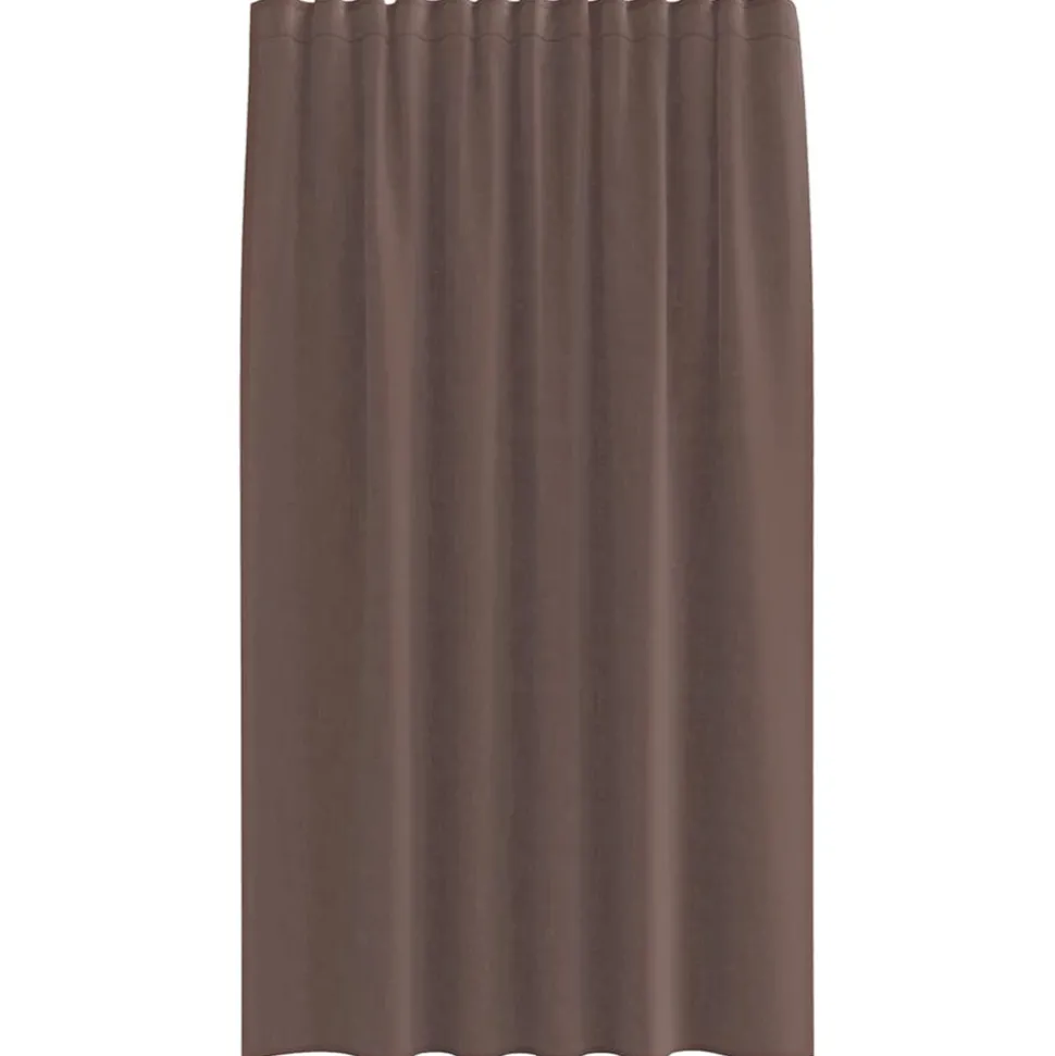 VIDAXL - Rideaux en voile avec passants 2 pcs marron