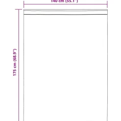 VIDAXL - Rideaux en voile avec passants 2 pcs marron