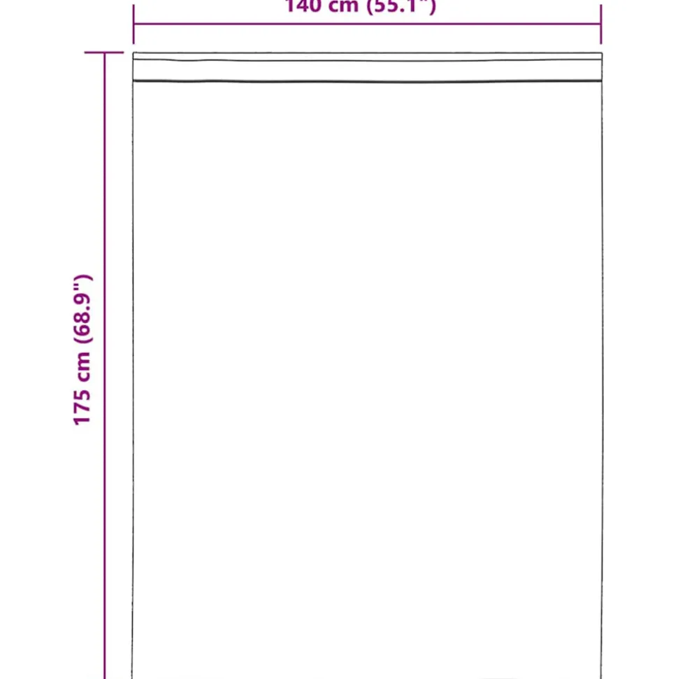 VIDAXL - Rideaux en voile avec passants 2 pcs marron