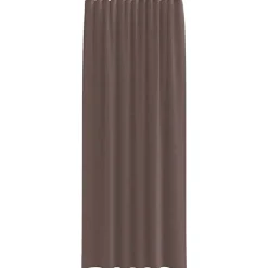 VIDAXL - Rideaux en voile avec passe-tringles 2 pcs marron