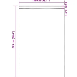 VIDAXL - Rideaux en voile avec passe-tringles 2 pcs marron