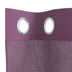VIDAXL - Rideaux en voile avec œillets 2 pcs violet 140x245 cm