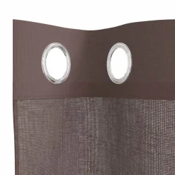 VIDAXL - Rideaux en voile avec œillets 2 pcs marron 140x300 cm