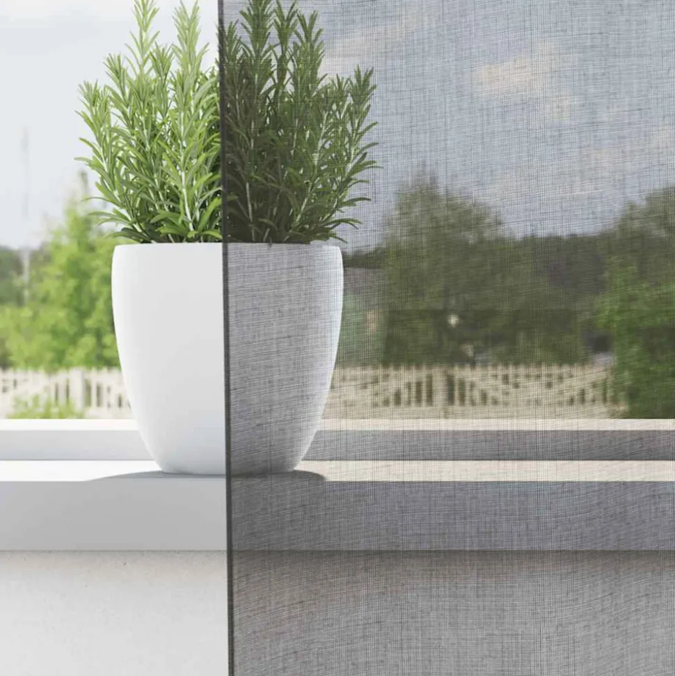 VIDAXL - Rideaux en voile avec œillets 2 pcs gris foncé 140x225 cm