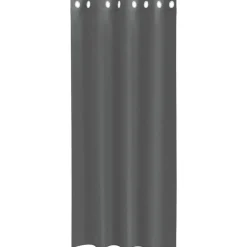 VIDAXL - Rideaux en voile avec œillets 2 pcs gris foncé 140x225 cm