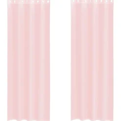 VIDAXL - Rideaux en voile avec œillets 2 pcs rose clair 140x300 cm
