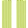 VIDAXL - Rideaux en voile avec œillets 2 pcs vert pomme 140x300 cm